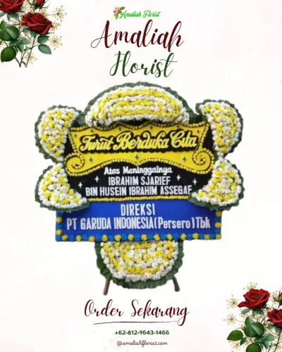 Papan Bunga Duka di Margaasih